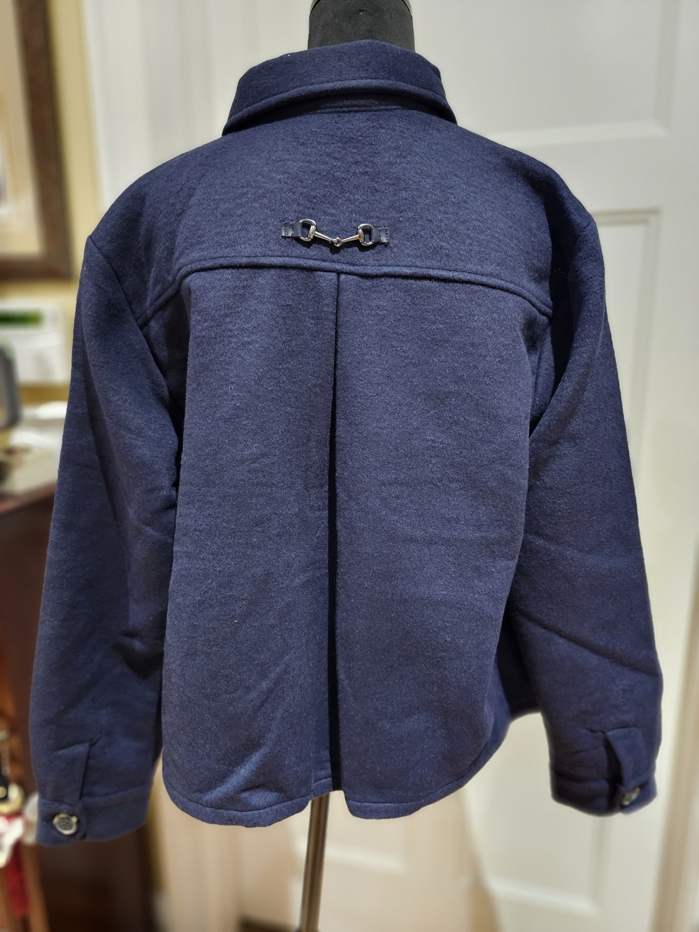 Ariat Navy Peacoat with Decorative Horse Bit Back Hardware